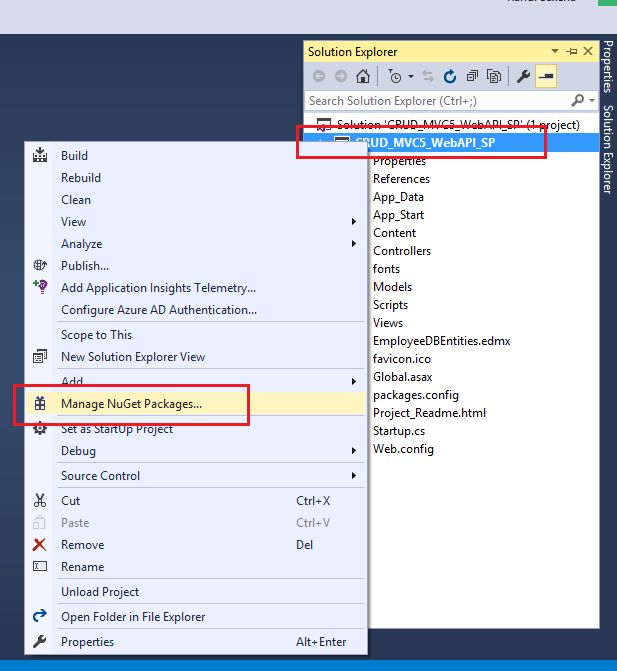 manage nuget package